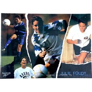 Julie Foudy Reebok USWNT 1998 Olympic Gold Medalist Soccer Poster 20"x28"